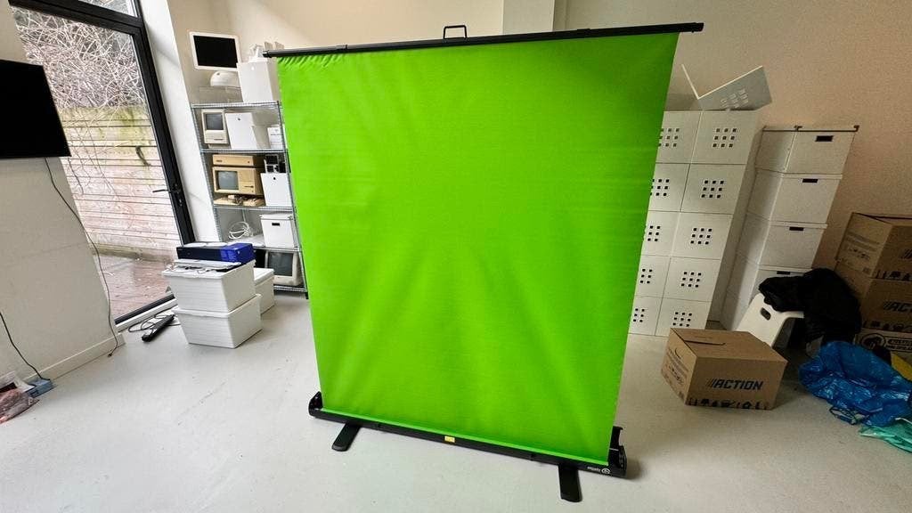 Elgato green screen (nooit gebruikt), Audio, Tv en Foto, Projectieschermen, Ophalen, Nieuw