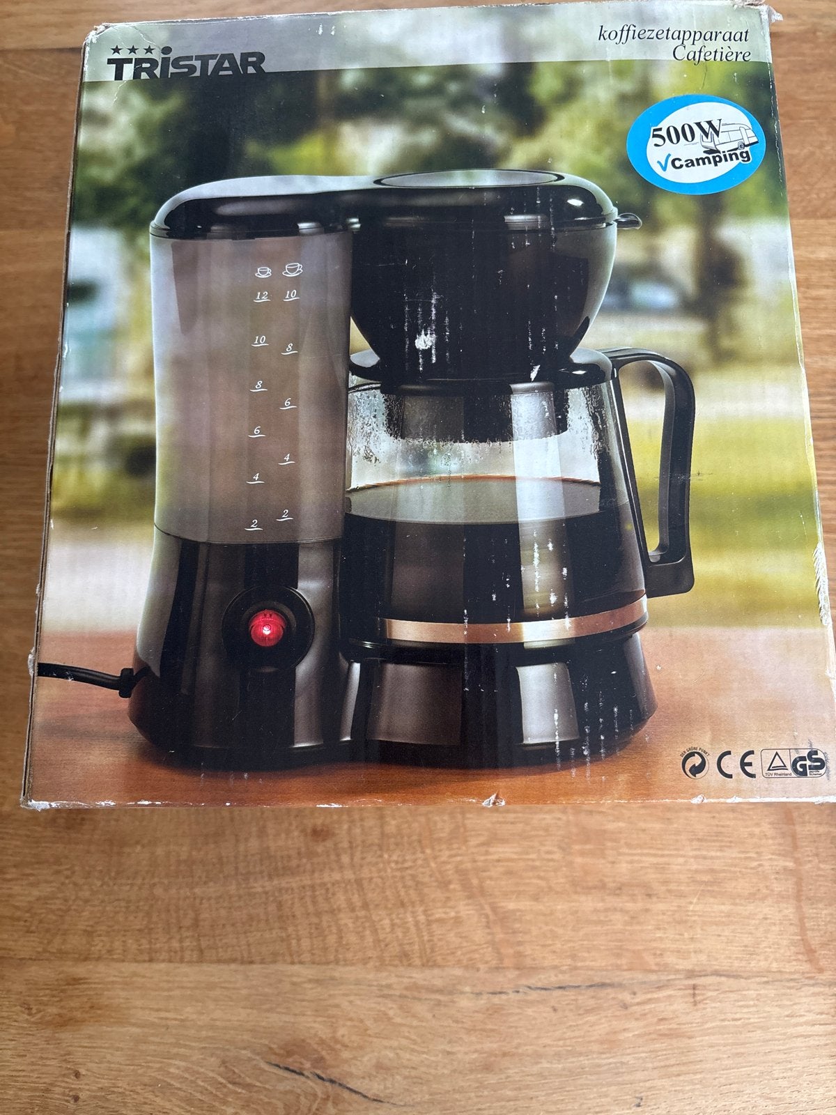 Tristar Koffiezetapparaat 500W - Ideaal voor Camping, 10 kopjes of meer, Koffiemachine, Gemalen koffie, Ophalen of Verzenden
