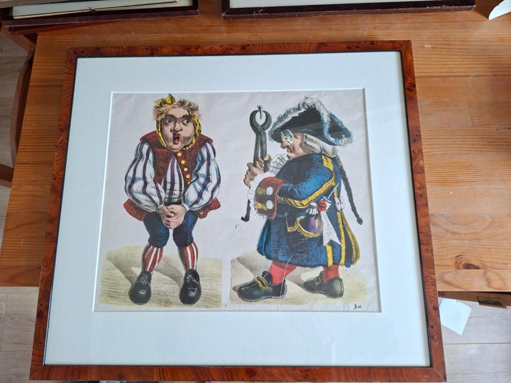 Satirische spotprent tandarts, Ophalen of Verzenden