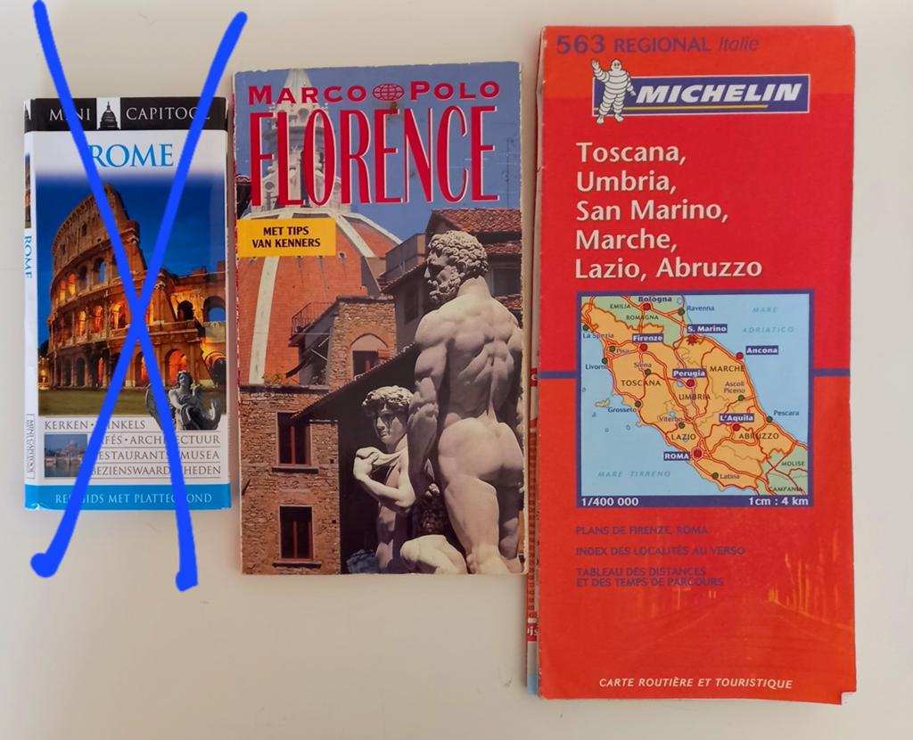 Reisgids Florence/routekaart Italië/Toscane Michelin, Gelezen, 2000 tot heden, Landkaart, Italië