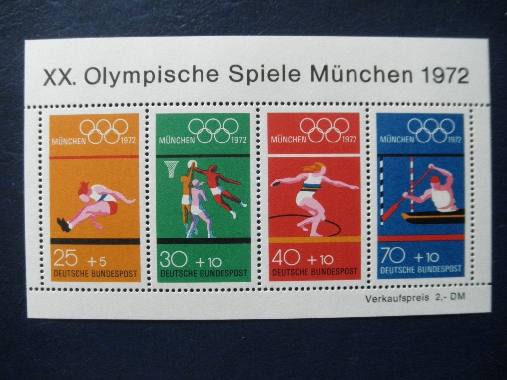 Postzegels Duitsland 1972 Olympische Spelen cw. 6,00 postfr., Postzegels en Munten, Ophalen of Verzenden, BRD, Postfris