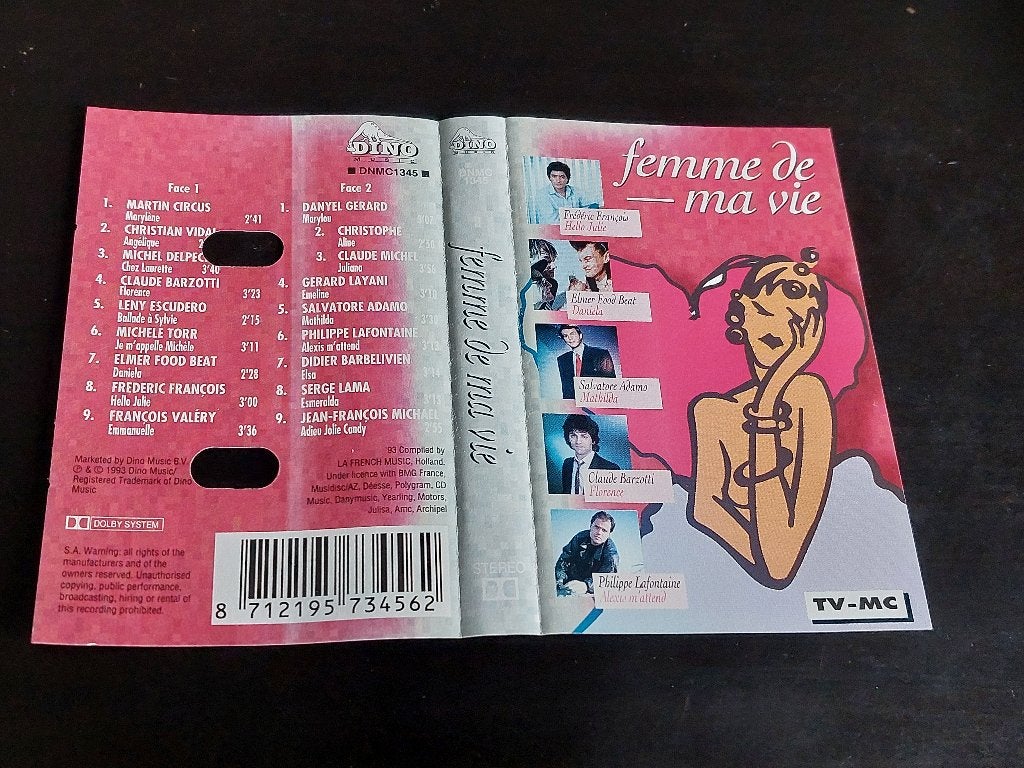 FEMME DE MA VIE (MC), Cd's en Dvd's, Cassettebandjes, Ophalen of Verzenden, Zo goed als nieuw, Origineel, Met bewaardoos, rek of koffer