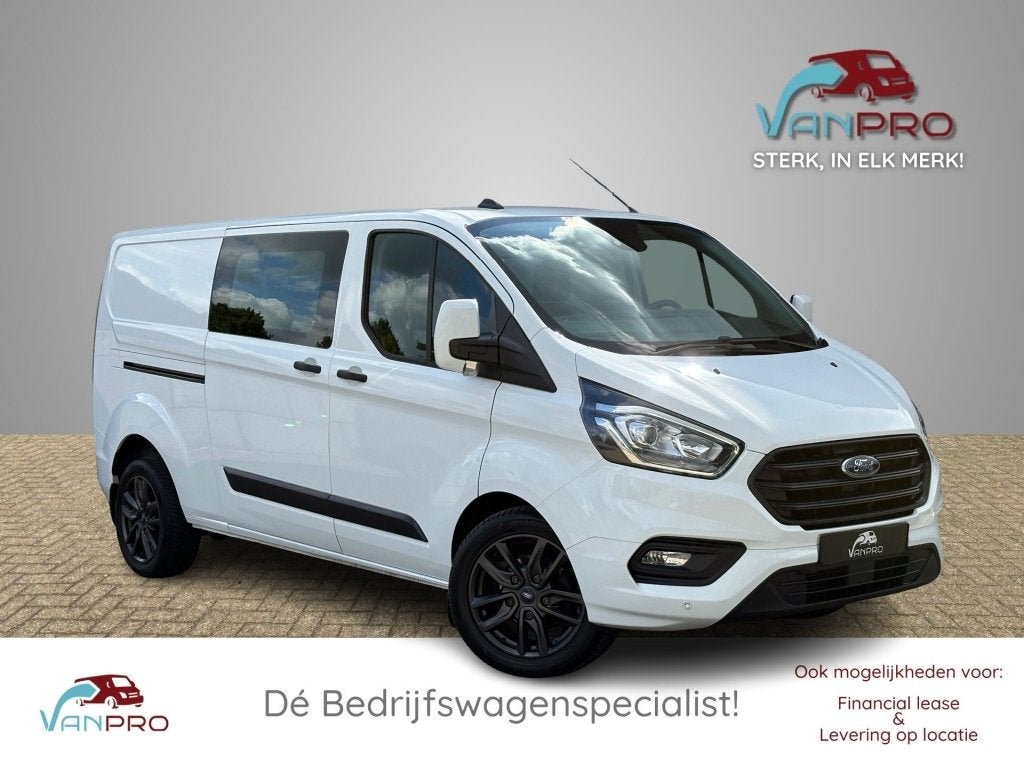 Ford TRANSIT Custom 2.0 TDCI 170 PK L2 Dubbelcabine Automaat, 4 cilinders, 1850 kg, Wit, 14 km/l