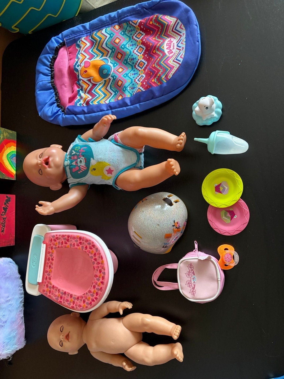 Baby Born poppen en accessoires set, Kinderen en Baby's, Speelgoed | Poppen, Ophalen of Verzenden, Zo goed als nieuw, Babypop