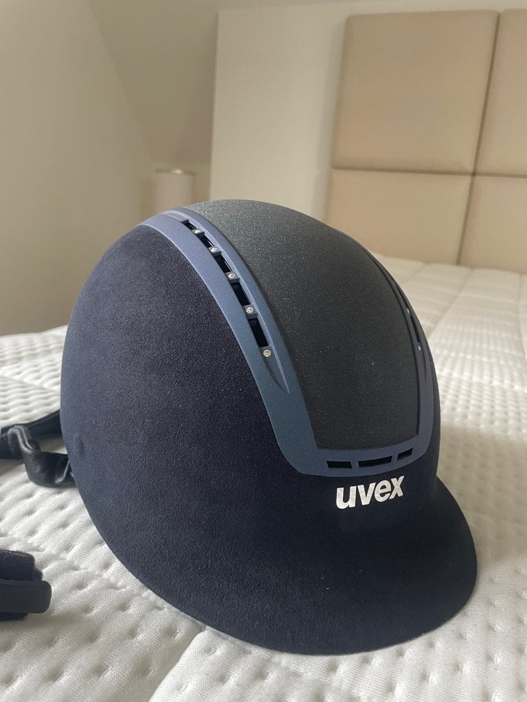 Uvex Suxxeed Glamour Cap, Blauw, Dressuur, Overige merken, Ophalen of Verzenden