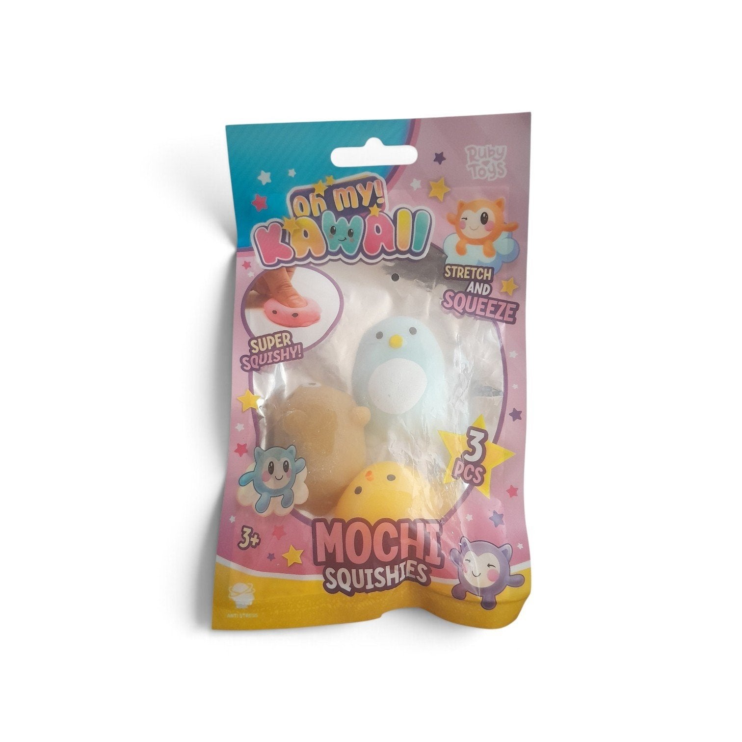 Oh My Kawaii Mochi Squishies 3 stuks, Ophalen of Verzenden, Nieuw, Jongen of Meisje