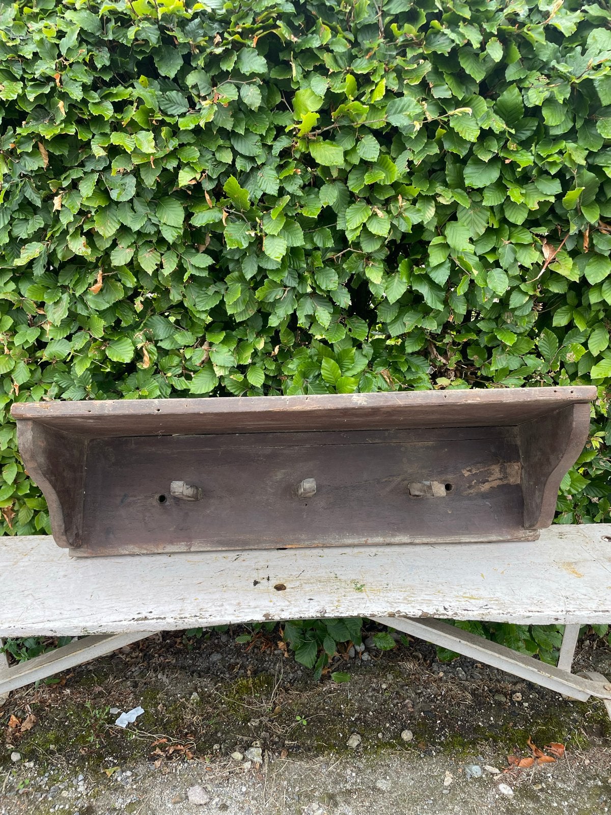 Sobere houten kapstok uit India, Huis en Inrichting, Ophalen, Gebruikt, Hout, Wandkapstok