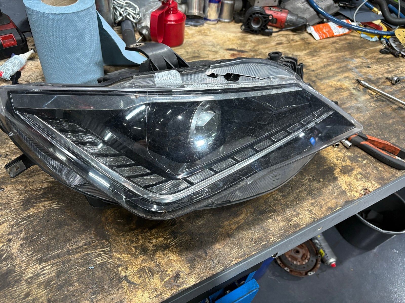 Seat Ibiza 6f koplamp rechts, Auto-onderdelen, Verlichting, Ophalen of Verzenden, Gebruikt, Seat