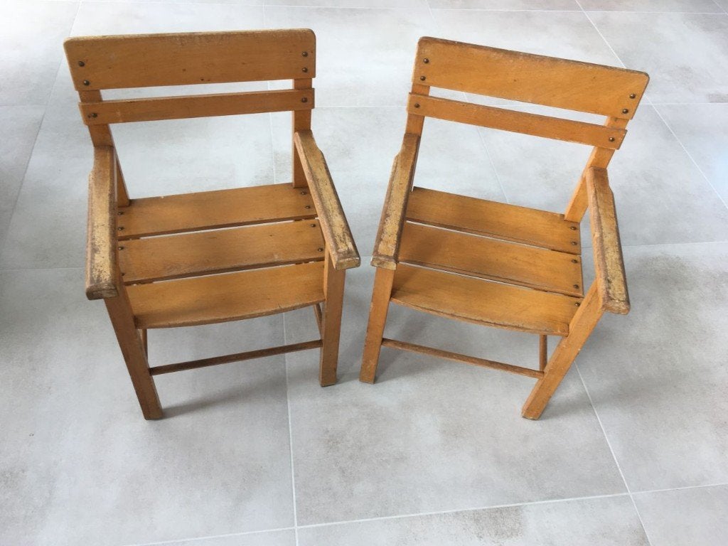 Oude houten kinderstoelen peuterstoeltjes, Kinderen en Baby's, Ophalen of Verzenden, Gebruikt, Overige typen