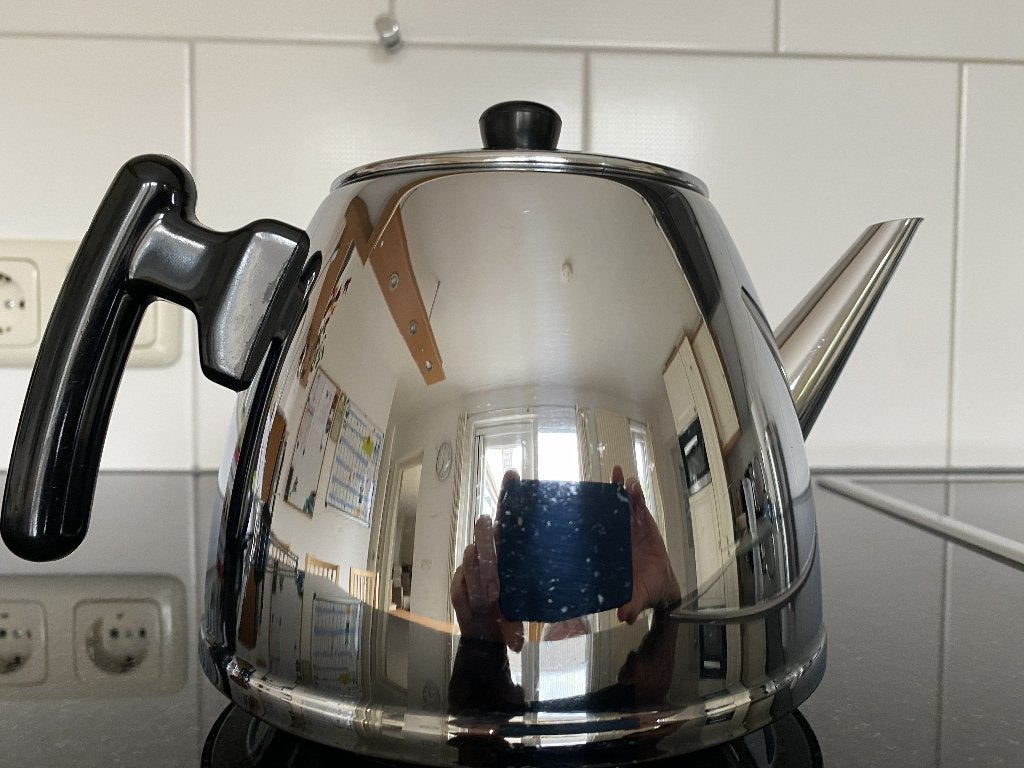Bredemeijer dubbelwandige theepot, Theepot/fluitketel, Gebruikt, Bredemeijer, Zilver