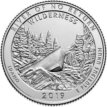 Amerika - Quarter 2019 - River of No Return Wilderness, Verzenden, Noord-Amerika, Losse munt