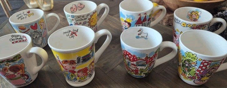 Blond Amsterdam mokken - Efteling, xl, Kerst, Ophalen of Verzenden, Aardewerk, Kop(pen) en/of Schotel(s)