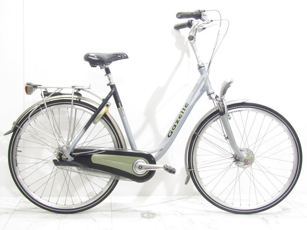 Gazelle Orange blauw dames 53cm 28inch, 53 tot 56 cm, Gebruikt, Gazelle, Versnellingen
