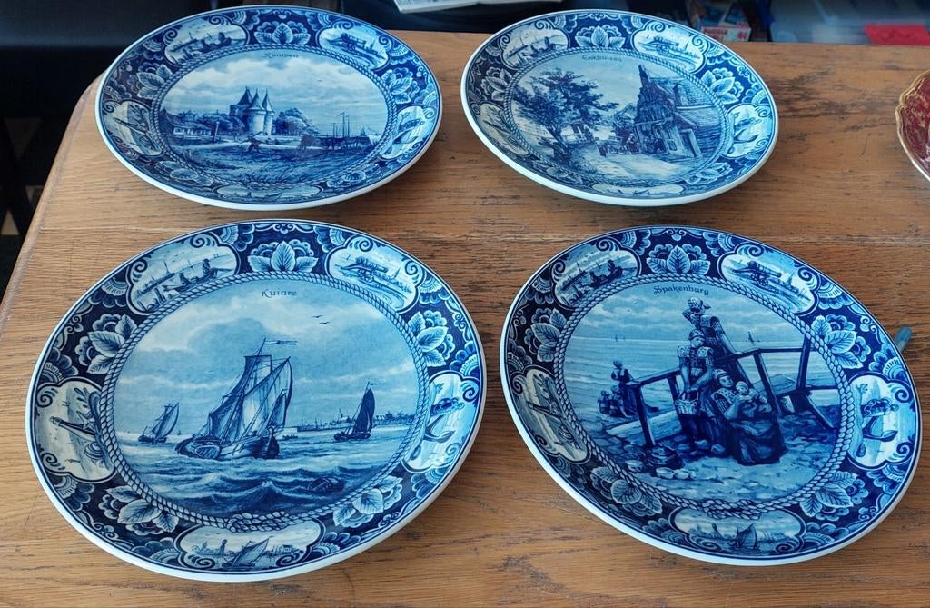 Delftsblauwe borden, Antiek en Kunst, Ophalen of Verzenden