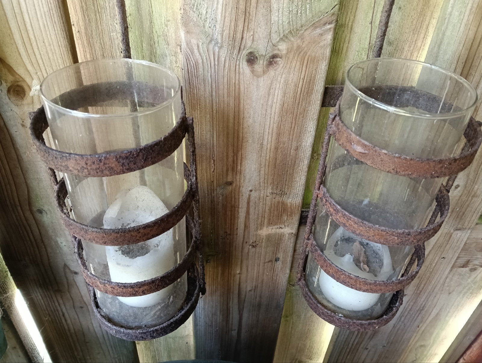 oude ijzeren windlichten, Ophalen