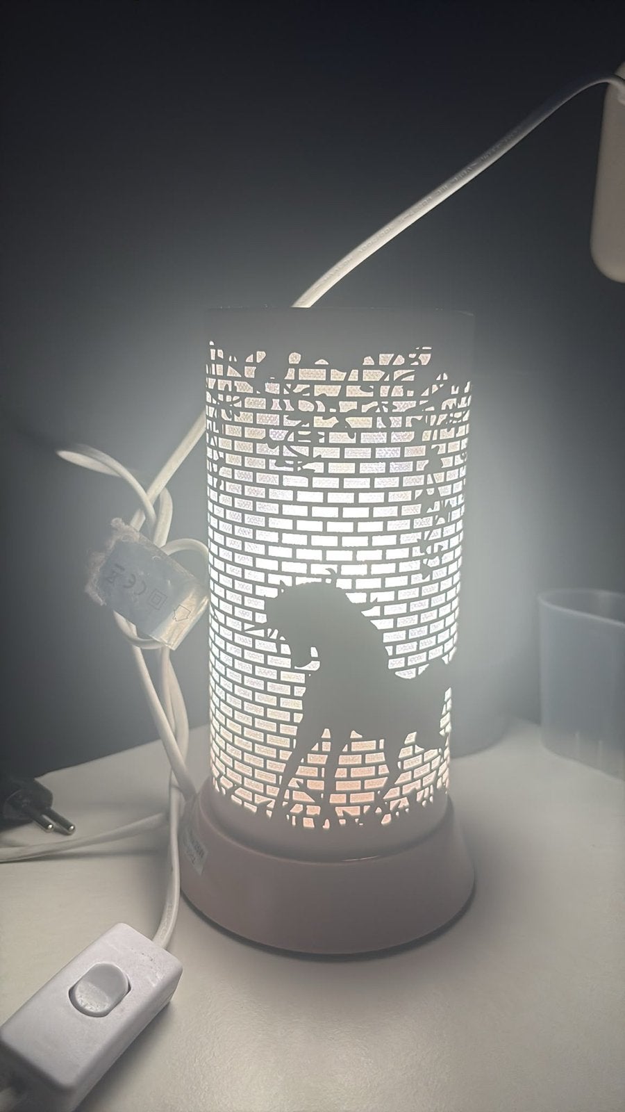 Nieuwe paardenlamp - sfeervolle verlichting, Met schakelaar, Wit, E14 (klein), Nieuw