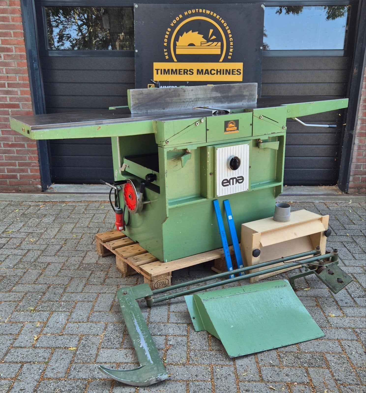vlakvandiktebank 500mm 4 messen 2 snelheden draait perfect!, Ophalen of Verzenden