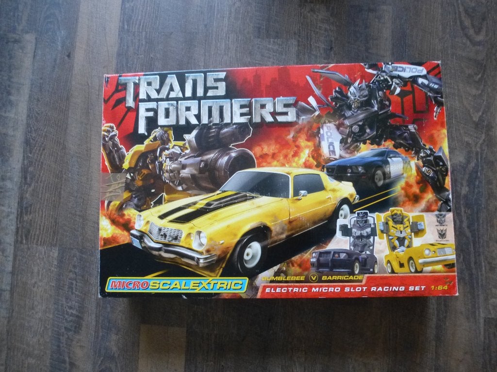 Transformers racebaan met bumblebee, Verzamelen, Overige generaties, Ophalen of Verzenden, Gebruikt