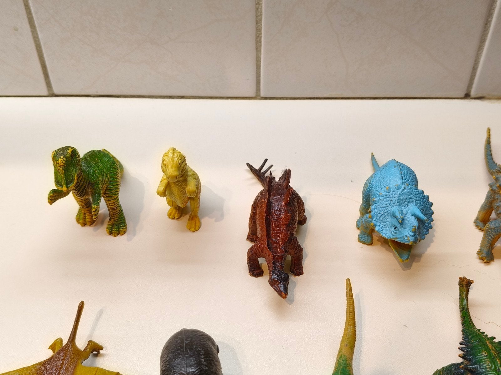 Vintage diverse Dinosaurus speelgoedfiguren 17 stuks, Ophalen of Verzenden, Gebruikt, Jongen of Meisje