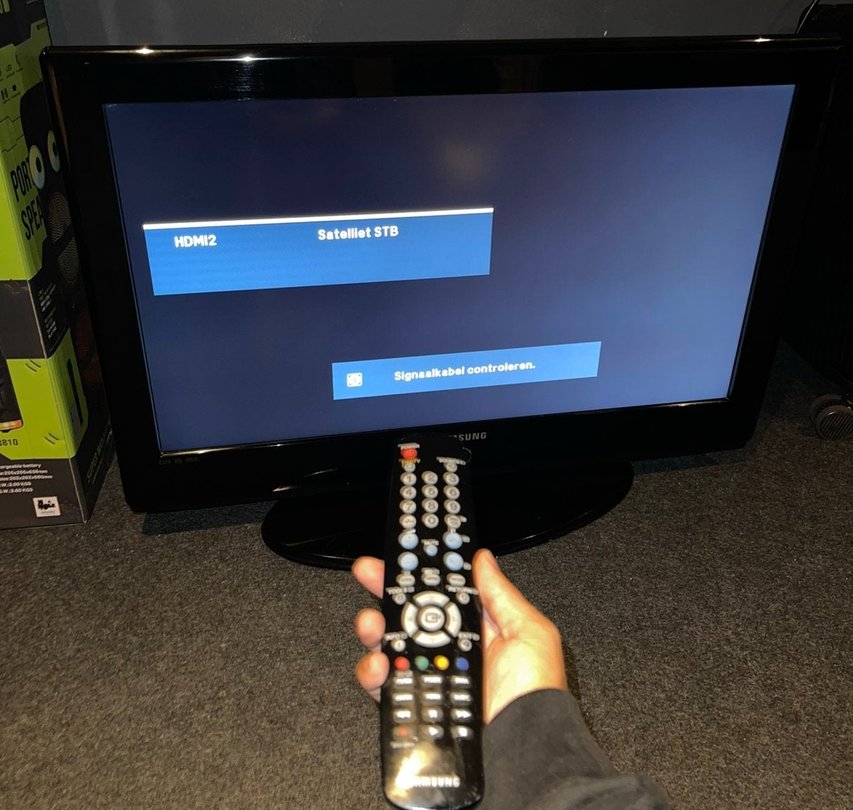Samsung TV met afstandsbediening, 50 Hz, Ophalen of Verzenden, Zo goed als nieuw, Samsung