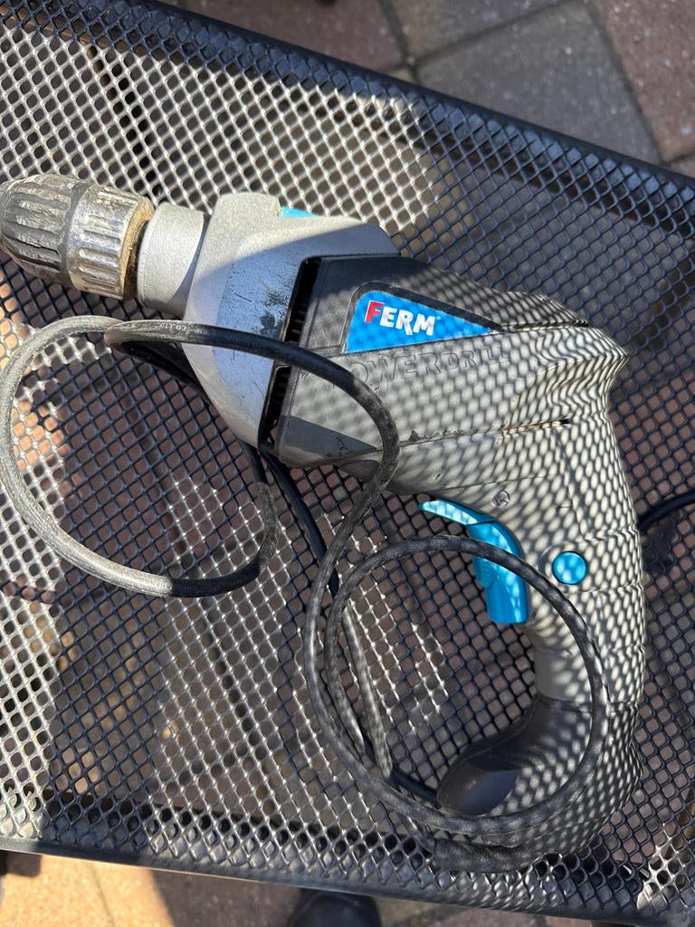 Ferm Powerdrill Boormachine - Gebruikt, Boormachine, Gebruikt, Variabele snelheid, Ophalen of Verzenden