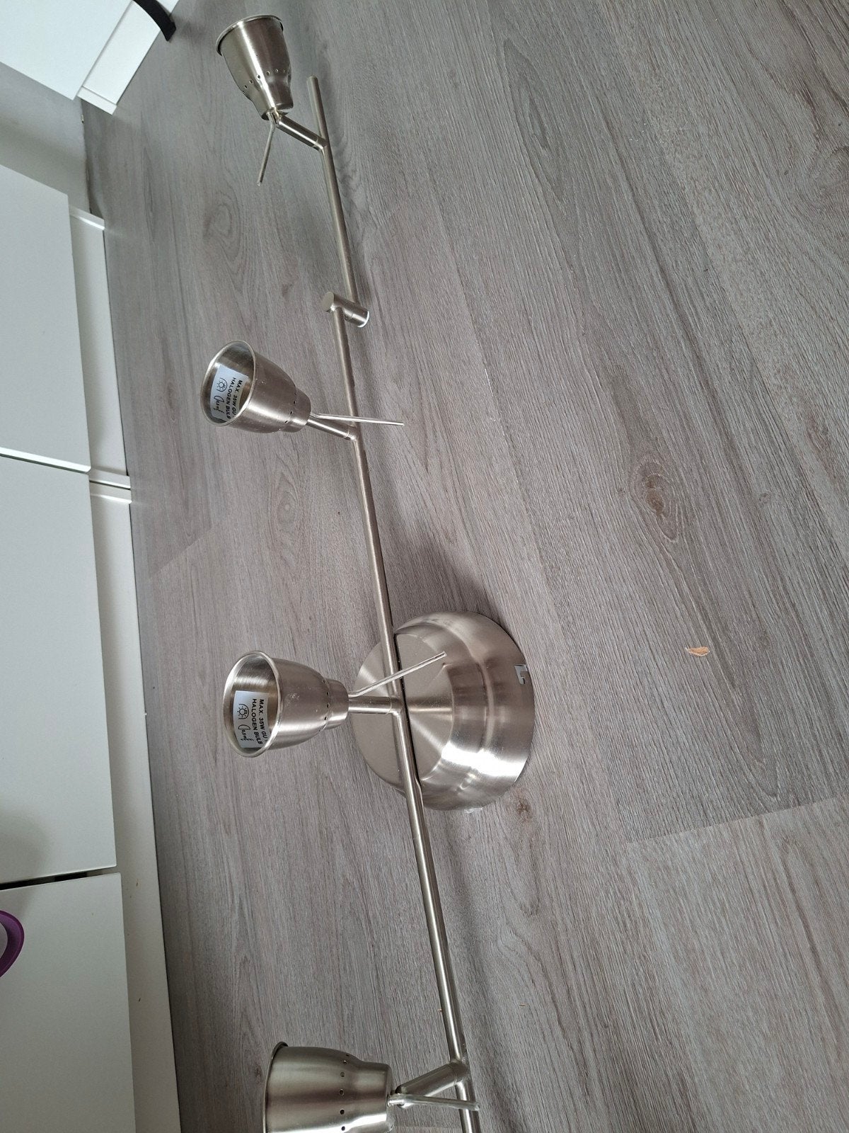 ikea Halogeen spotbalk voor 5 GU10 spots, 1.31m lengte, Ophalen, Halogeen, Gebruikt, GU10