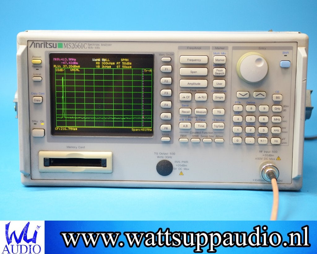 ANRITSU MS2661C Spectrum Analyzer 9K - 3GHZ, Gebruikt, Elektriciteit, Ophalen of Verzenden, .
