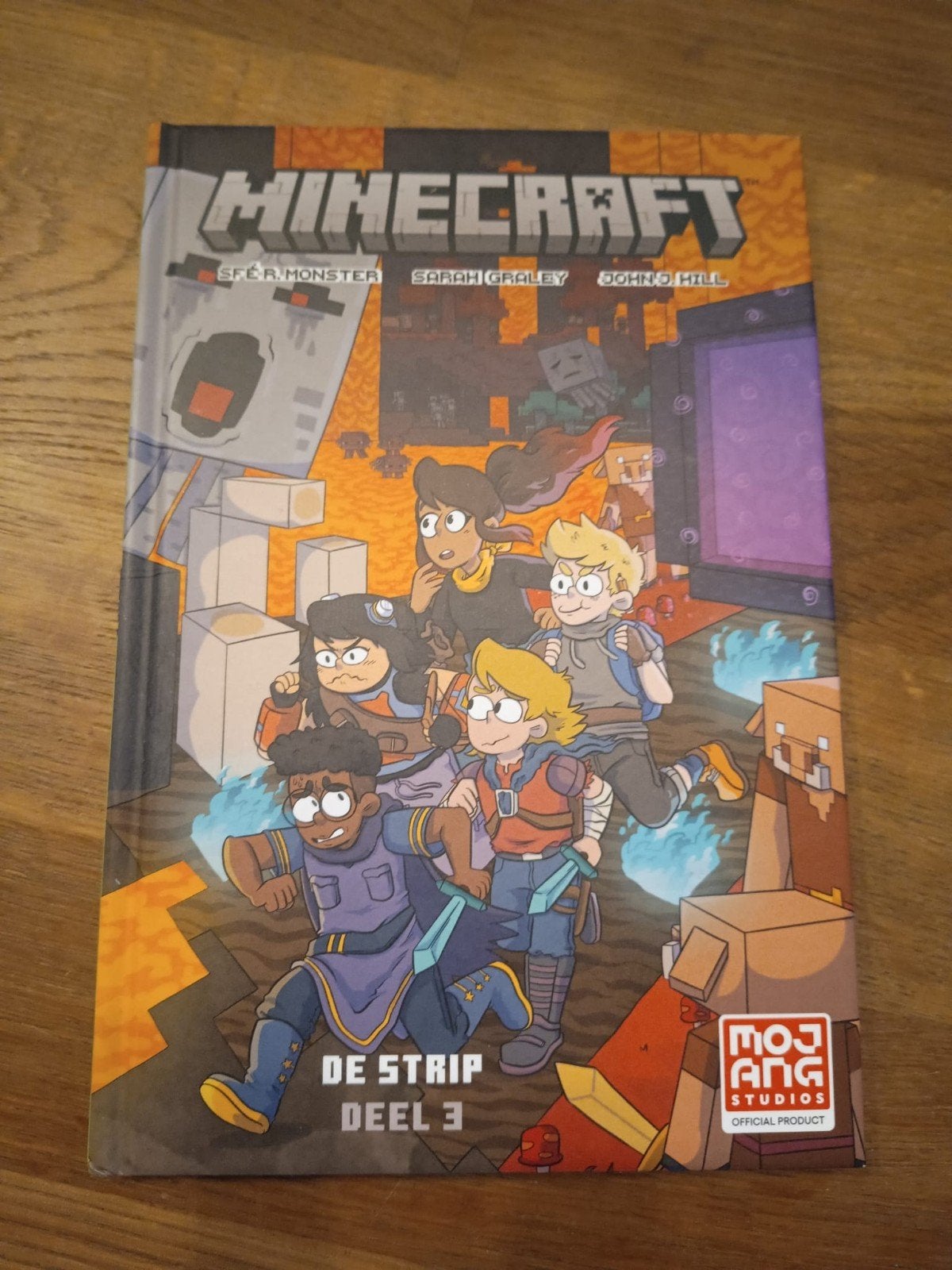 Minecraft: De Strip Deel 3 - Zo goed als nieuw, Eén stripboek, Ophalen of Verzenden, Zo goed als nieuw