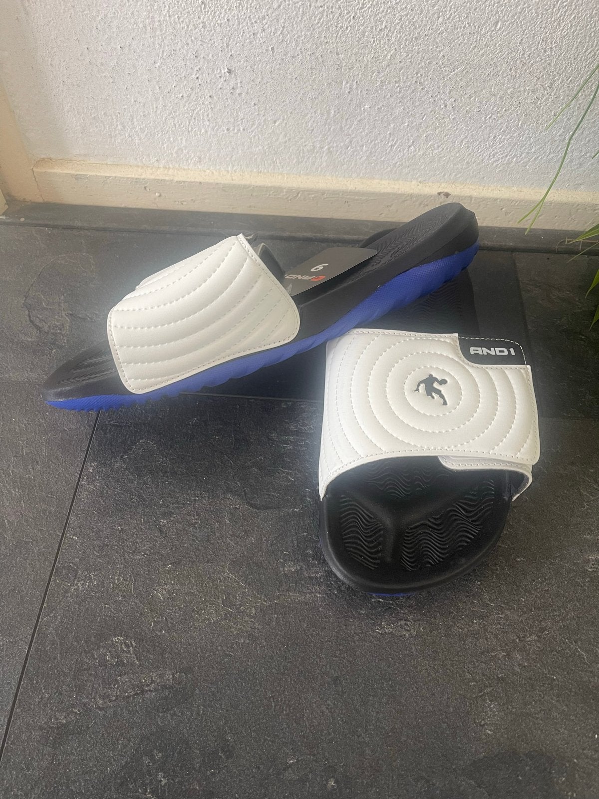 Heren slippers maat 9 USA (40/41 EU) nieuw met kaartje, Kleding | Heren, Ophalen of Verzenden, Nieuw, Wit, Slippers