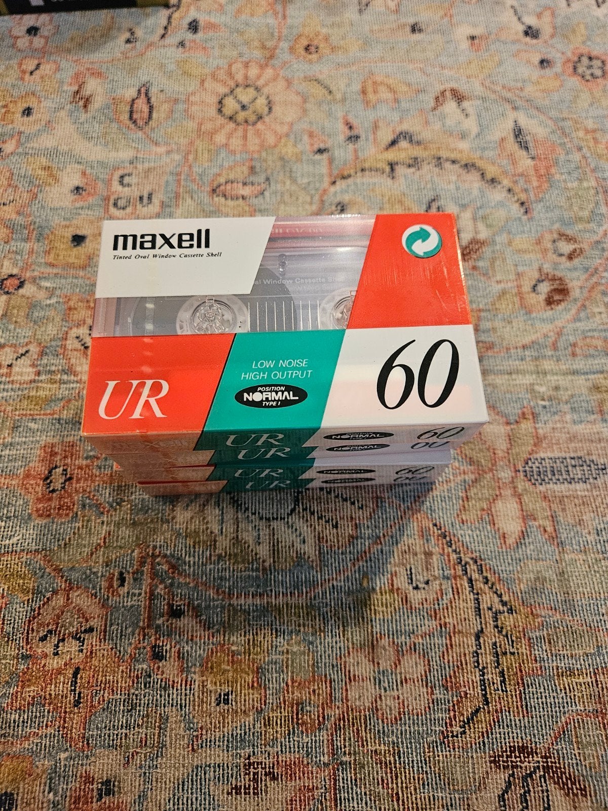 4x Maxell UR 60 Cassettebandjes - Nieuw in verpakking, Cd's en Dvd's, Cassettebandjes, 2 t/m 25 bandjes, Overige genres, Ophalen of Verzenden