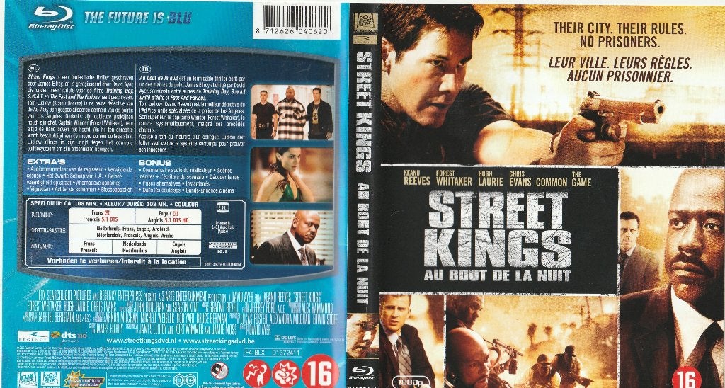 Street kings blu ray ( ned. Ondert. ), Ophalen of Verzenden, Zo goed als nieuw, Actie