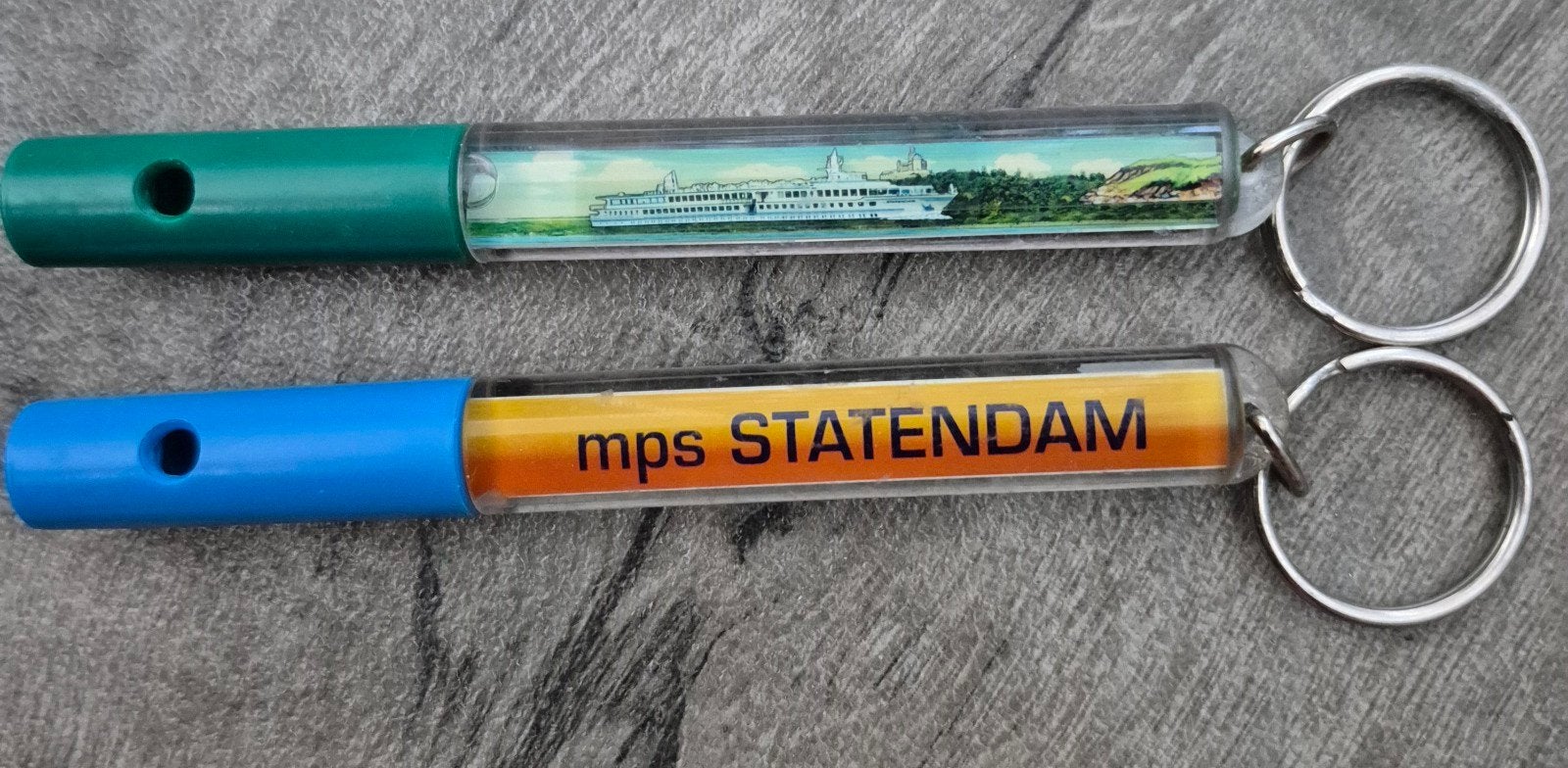 2x Vintage sleutelhanger mps STATENDAM schip, Ophalen, Gebruikt, Transport