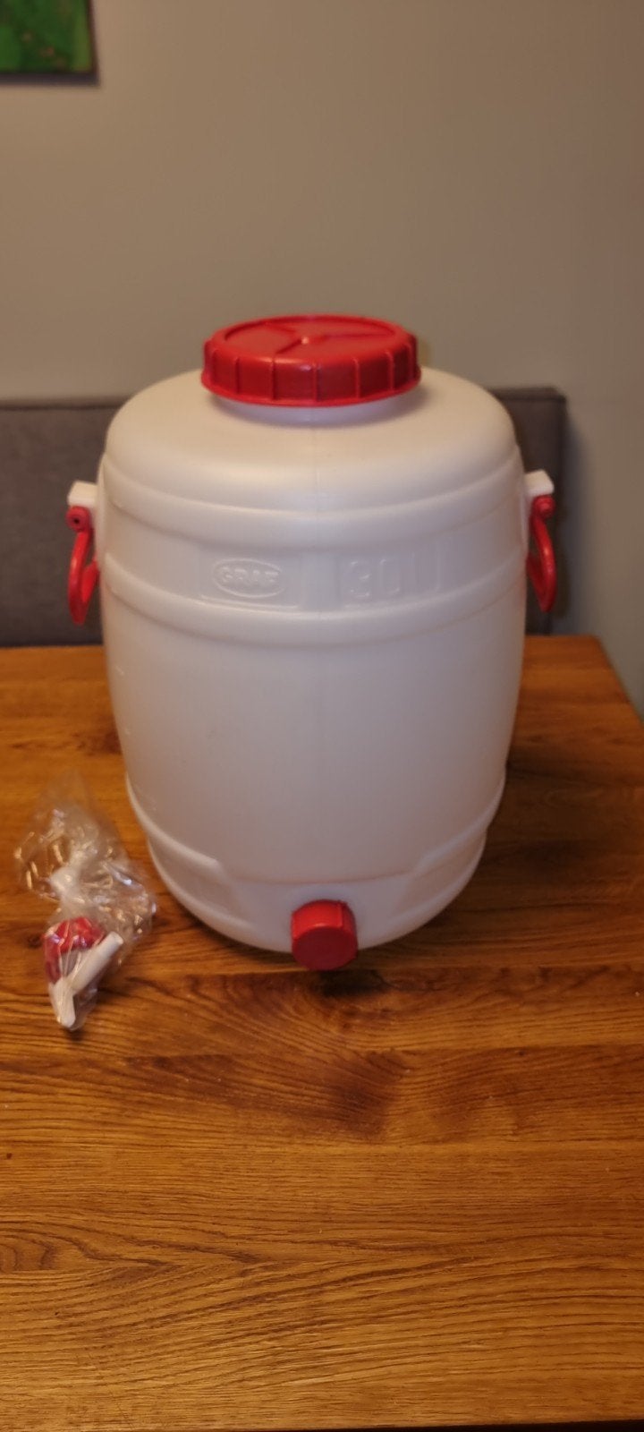Witte Graf kunststof 30 liter ton voedselveilig, Minder dan 75 liter, Ophalen, Nieuw