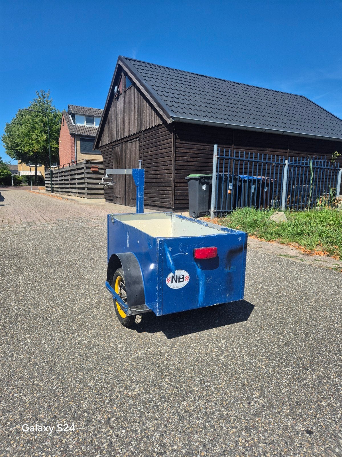 Stevige fietskar / viskar - Afmetingen: 83x48x35 cm, Ophalen, Gebruikt, Bagagekar