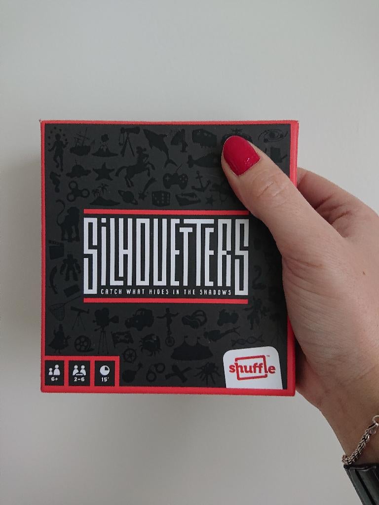 Vakantie spel Silhouetters dobbelspel, Shuffle, Nieuw, Ophalen of Verzenden, Vijf spelers of meer