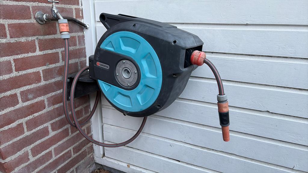 Gardena haspel rollup 15 meter, Ophalen, Gebruikt
