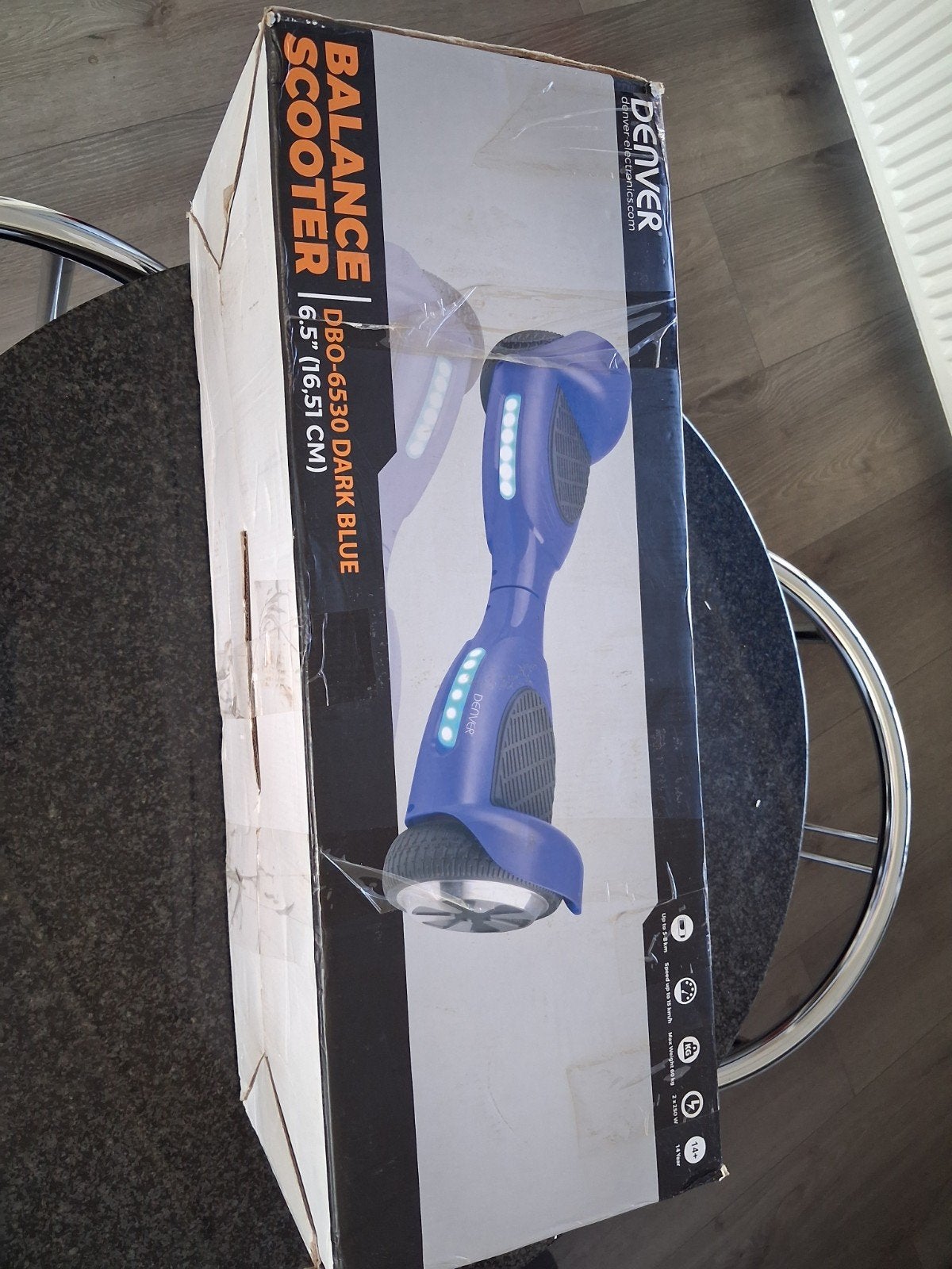 Denver hoverboard DBO-6530 Dark Blue, Fietsen en Brommers, Steps, Ophalen, Zo goed als nieuw, Overige typen, Denver