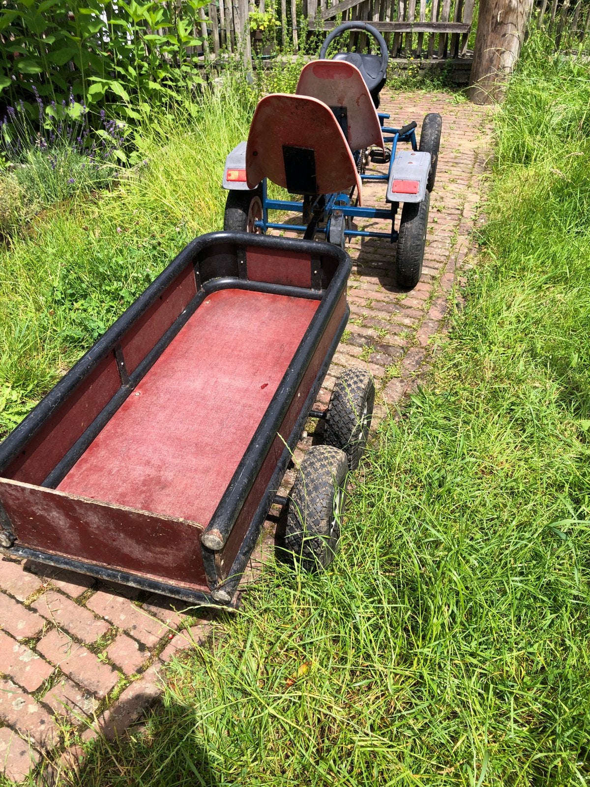 Grote kiep-aanhanger voor skelter., Ophalen, Gebruikt, Overige merken, Duozit