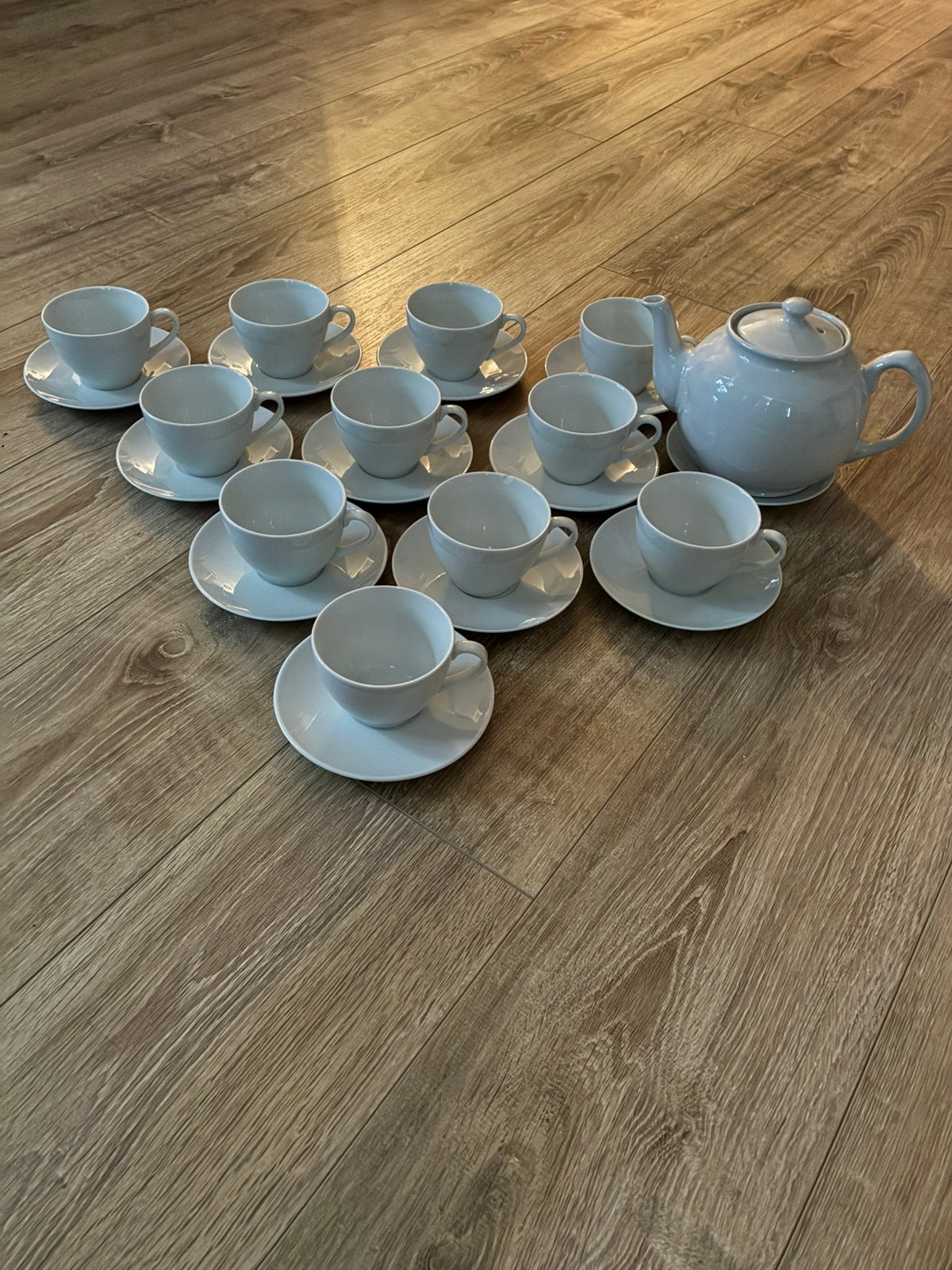 Kop en schotels van ikea 365+, theepot is price&kenstington, Ophalen, Zo goed als nieuw, Overige stijlen, Kop(pen) en/of Schotel(s)