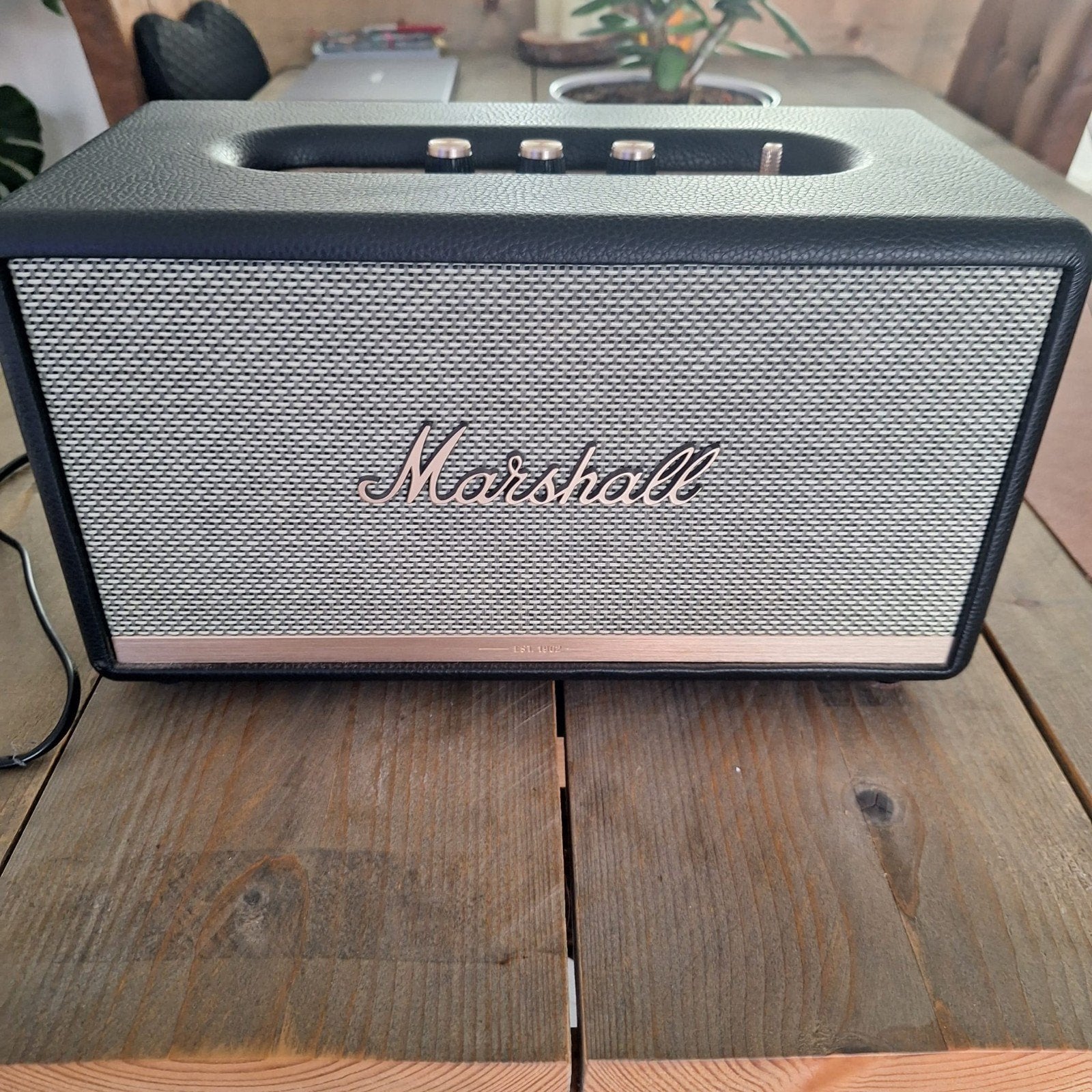 Marshall Stanmore II Bluetooth Speaker - Zwart, AUX-ingang, Ophalen, Zo goed als nieuw, Stereo speakers