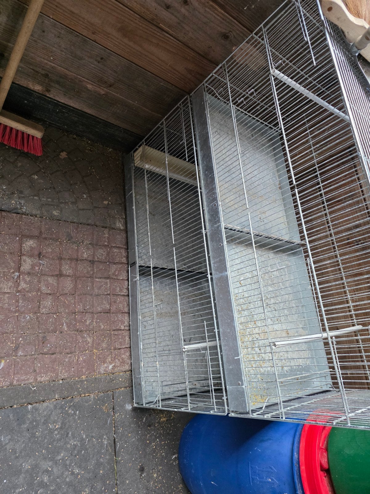 2 draadkooien van 90x45x45 te koop., Dieren en Toebehoren, Vogels | Hokken en Kooien, Ophalen of Verzenden, Hout, Vogelkooi