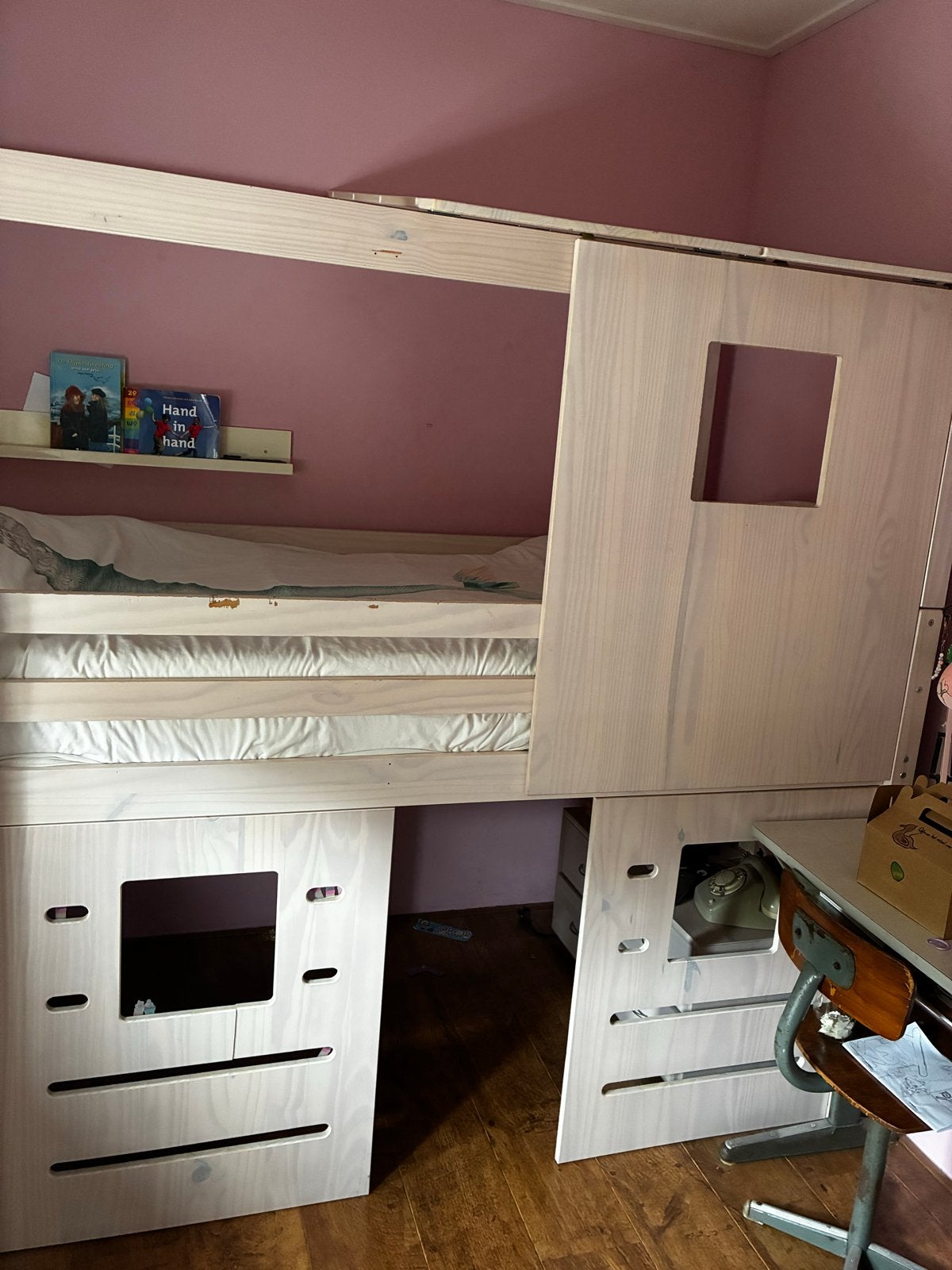Bed Ties van Leenbakker - Speels en functioneel, Ophalen, Gebruikt, 90 cm, Eenpersoons