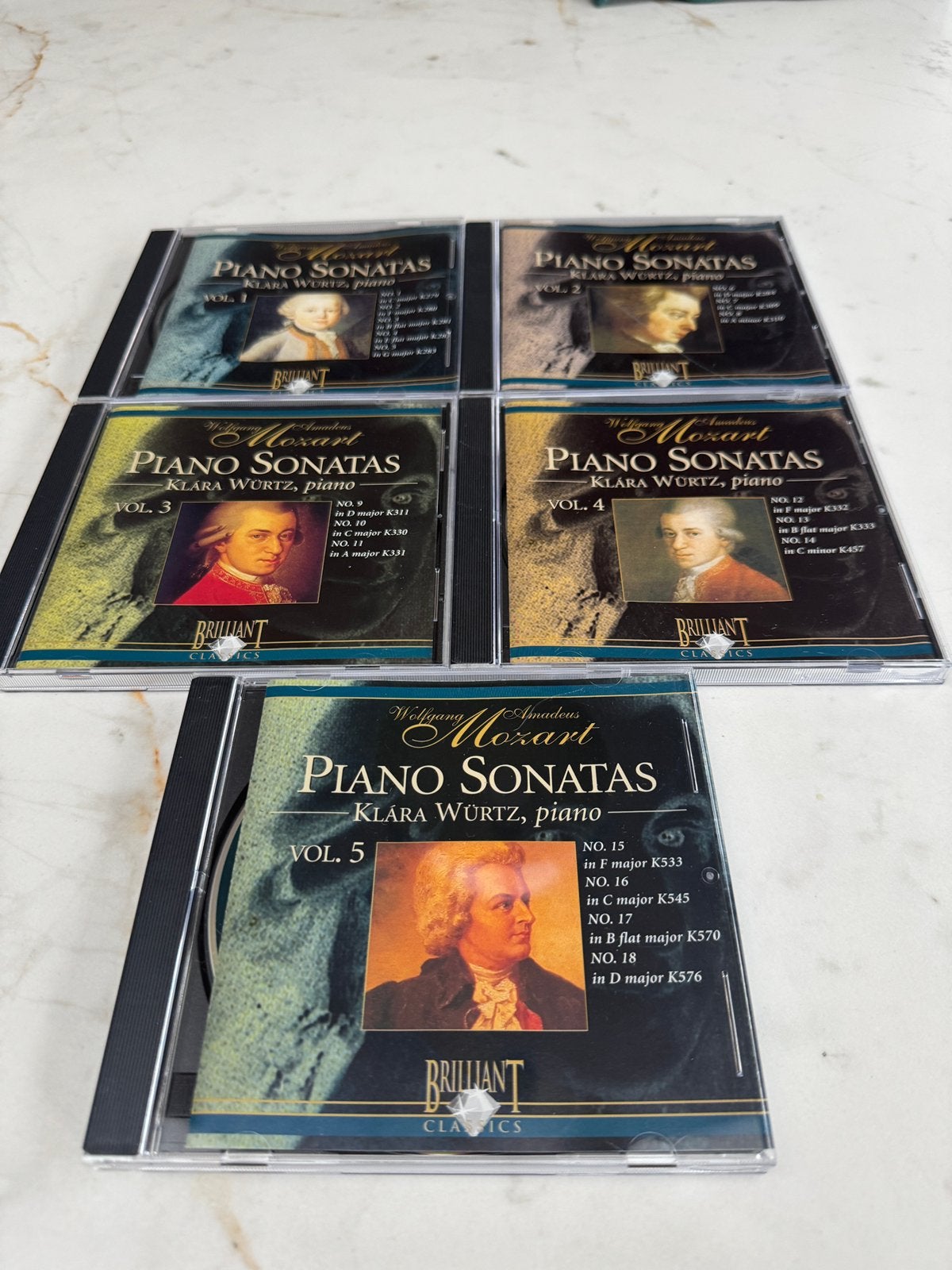 Mozart Piano Sonatas - Klara Würtz (5 CD's), Boxset, Mozart, Ophalen of Verzenden, Zo goed als nieuw