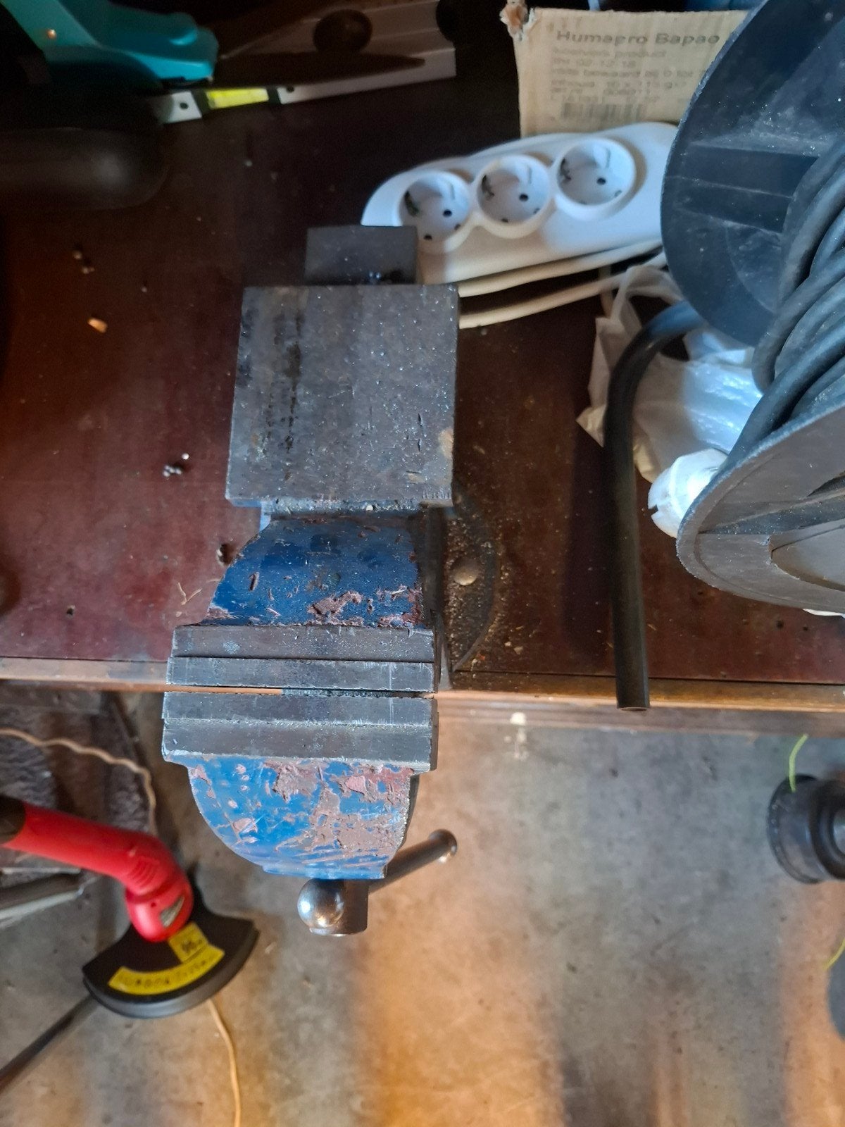 Bankschroef, Ophalen of Verzenden, Gebruikt, Minder dan 70 cm, Bankschroef