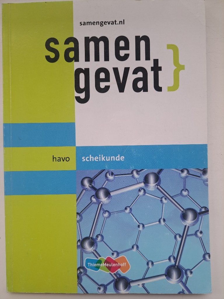 Havo Samengevat scheikunde, Boeken, J.R. van der Vecht, Scheikunde, HAVO, Ophalen of Verzenden