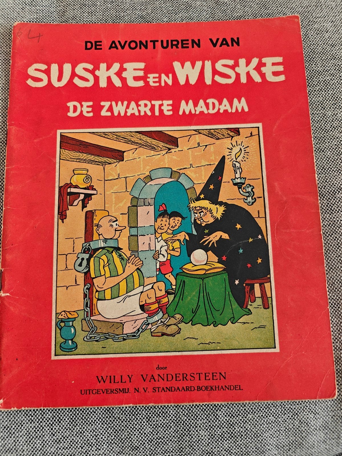Suske en Wiske de Zwarte Madam 1e druk 1949 in goede staat, Boeken, Ophalen, Gelezen