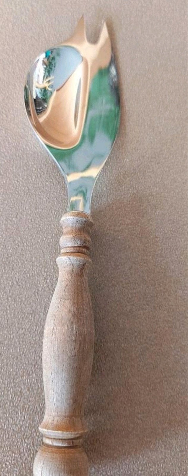 WMF Cromargan Saladebestek met Houten Handvat, Antiek en Kunst, Antiek | Bestek, Verzenden