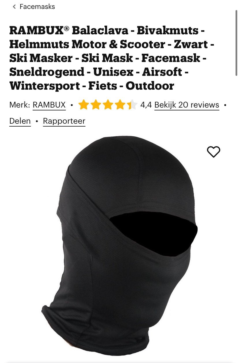 Bivakmuts helmmuts motor & scooter skimuts etc Nieuw, Ophalen of Verzenden, Nieuw, Overige maten, Muts