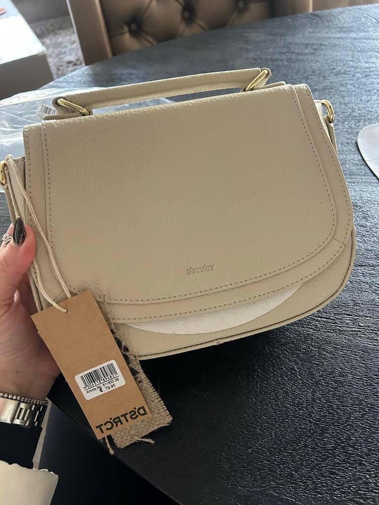 DSTRCT Schoudertas Beige - Nieuw met label, Overige merken, Beige, Nieuw, Ophalen of Verzenden