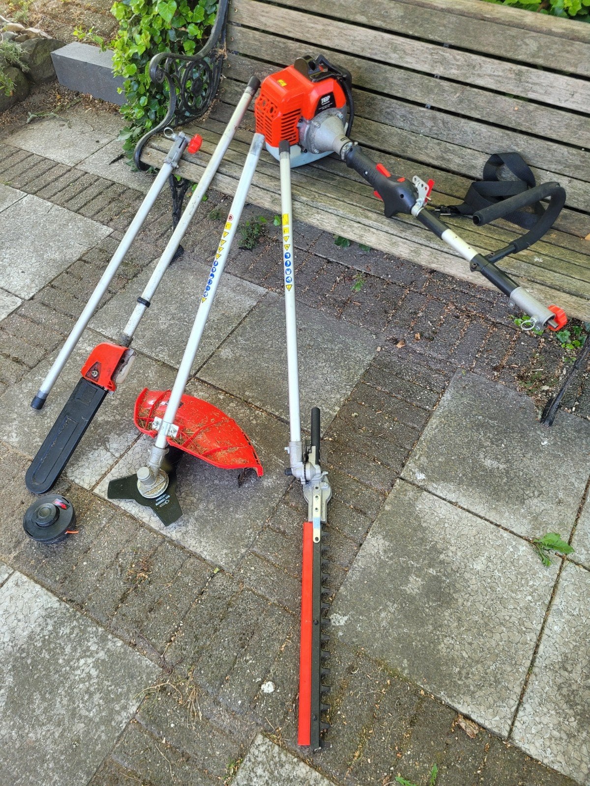 Topgarden 4-in-1 Benzine Tuingereedschap Set, Ophalen, Gebruikt, Benzine, Topgarden